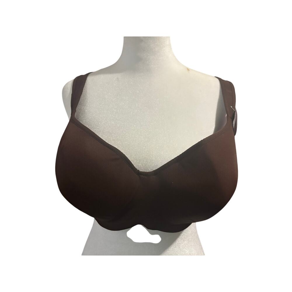 Cacique Bra 42D Smooth Balconette Bra Lane Bryant Chocolate Brown